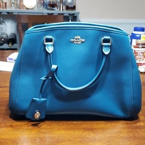 Teal Coach Handbag